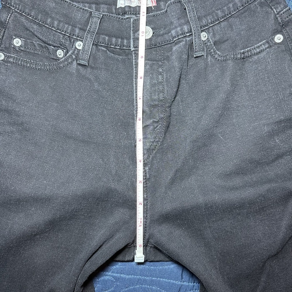 Levi's 512 Womens Size 10M Perfectly Slimming Bootcut Black Denim Jeans - Picture 8 of 10